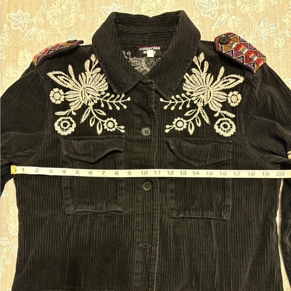 Johnny Was Black Embroidered Jacket - Picture 9 of 9
